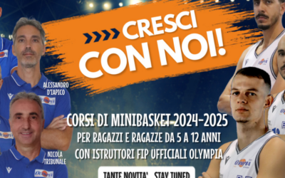 L’Olympia riparte dal Minibasket