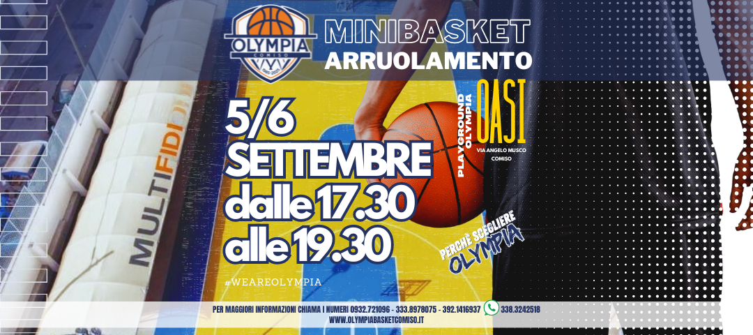 Al Via le iscrizioni al Minibasket 24-25