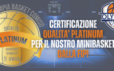 Olympia Minibasket Comiso premiata con Certificazione di Qualità Platinum