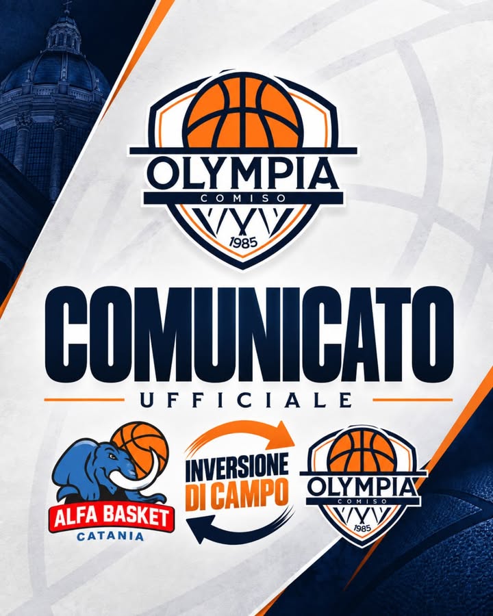 🏀 COMUNICAZIONE UFFICIALE  – Inversione di campo per Gara 1 🏀